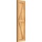Ekena Millwork Framed Board-n-Batten Shutters w/Z-Bar, Rough Sawn Western Red Cedar, 10 3/4W x 39H, PR RBF06Z11X039RWR - alternate 2